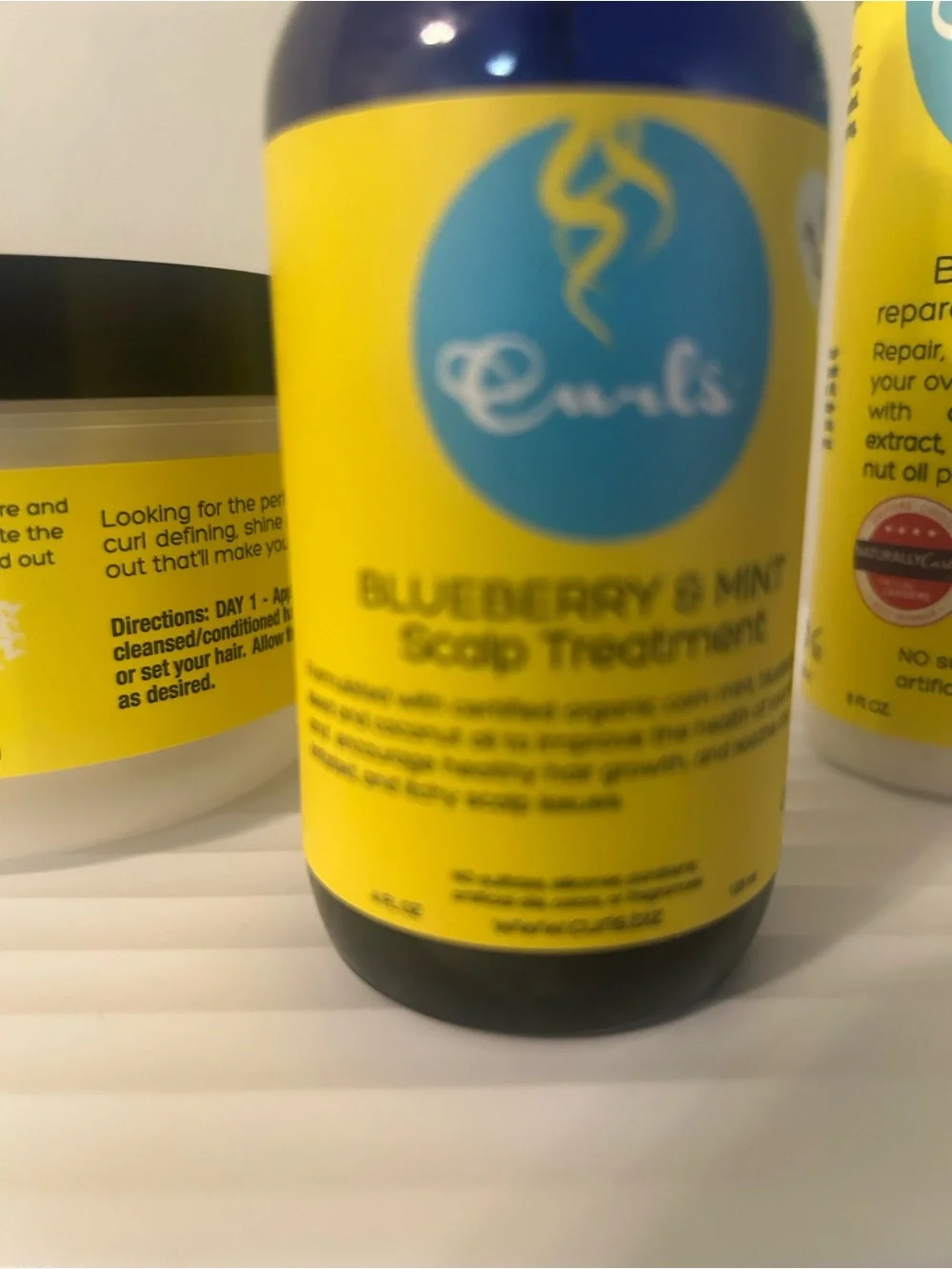 Curls Blueberry Bliss  Hair Care Set - Blue & Yellow